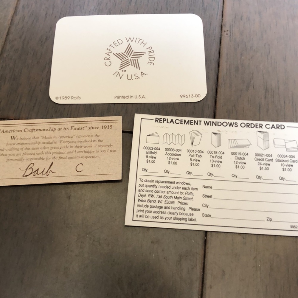 Vintage NIB Rolfs leather travel case. - Picture 6 of 7